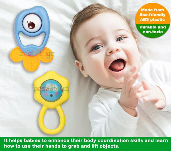 Zest 4 Toyz Rattles Toys for Kids Baby Toddlers Plastic Colorful Non