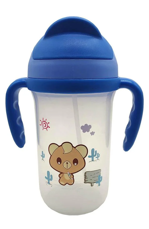 Te Quiti Blue Plastic Leakproof Durable BPA Free NonToxic Baby Sipper