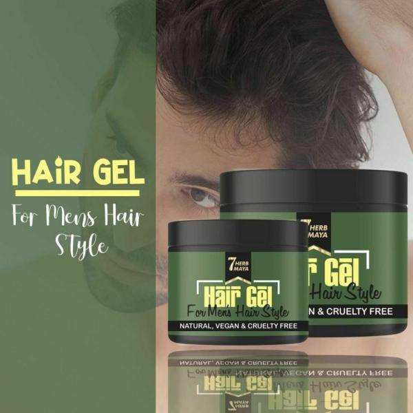 7Herbmaya Natural Hair Gel for Silky and Shine Hair Men 50 g - JioMart