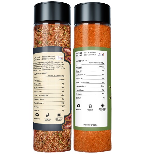 Peepal Essentials Peri Peri Seasoning (90g) & Cajun Seasoning (100g) No Added Colors