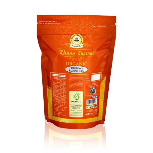 Khana Khazana Organic Brown Rice With Black Rice, Biryani Basmati Rice