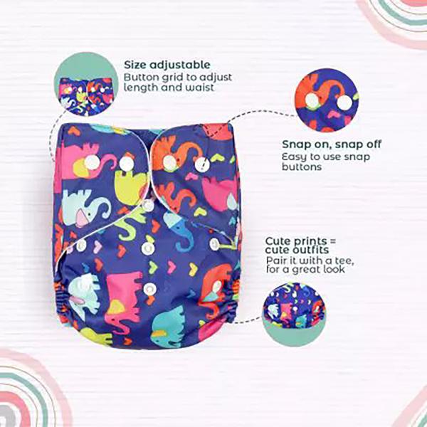 My New Born Diaper with Microfibre Inserts M (6 Pieces) JioMart