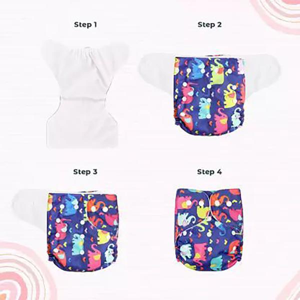 My New Born Diaper with Microfibre Inserts M (6 Pieces) JioMart