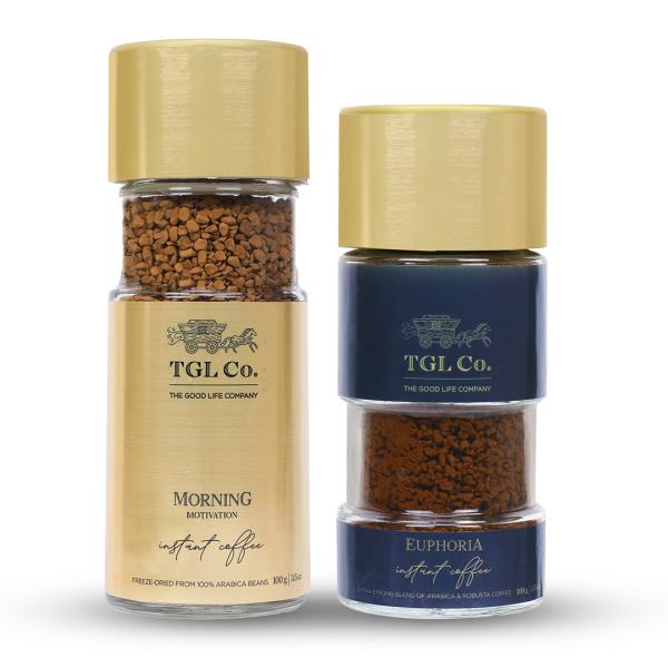 TGL Euphoria Instant Coffee Powder 100Gr + Morning Motivation Instant