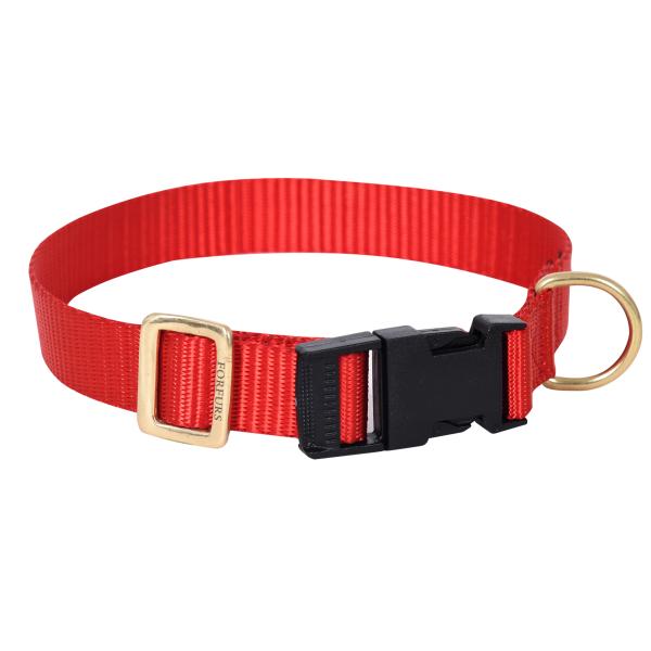 FORFURS Dog Classic Snap Collar for Small Dogs (Tomato Red) JioMart