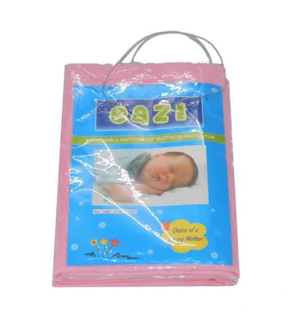 Eazi Pink Waterproof Reusable Baby Quick Dry Sheet Bed Protector Sleeping Mat (L) JioMart