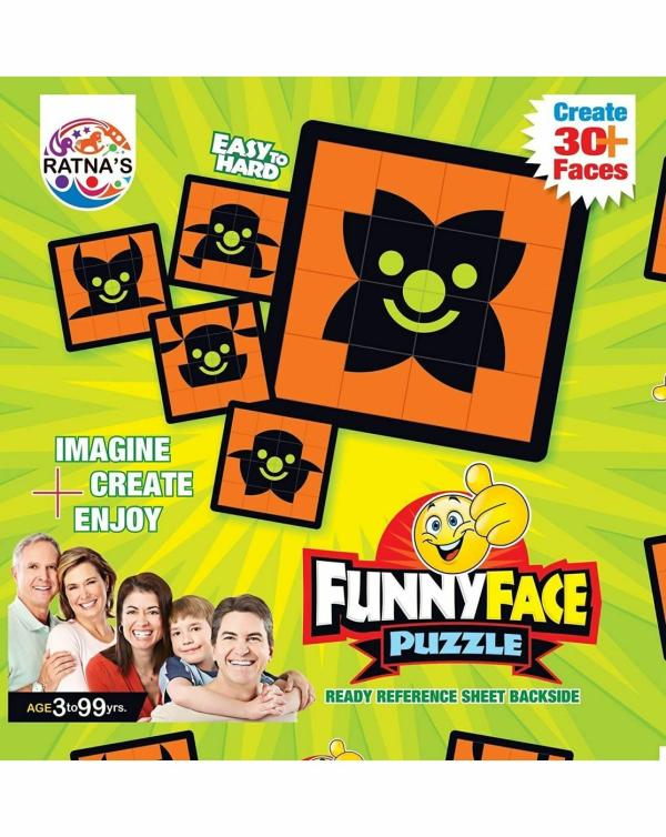 RATNAS Create and Enjoy Funny Face Cubes Puzzle - 36 Months to 15 Years -  JioMart