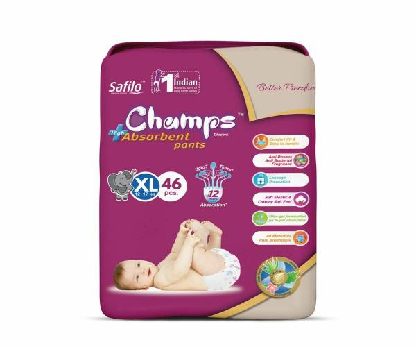 Champs baby diaper high absorbent baby pant diapers Extra Large (46