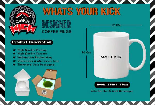 Whats Your Kick I Love You Mom in Tamil Language Cute Cartoon Design  Printed White Ceramic Coffee Mug with Coaster and Tea Mug 325ml - JioMart