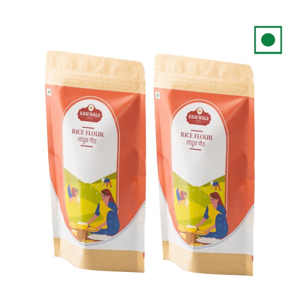 Khauwala and Co. Authentic Indian Traditional Flour Mixes Rice Flour