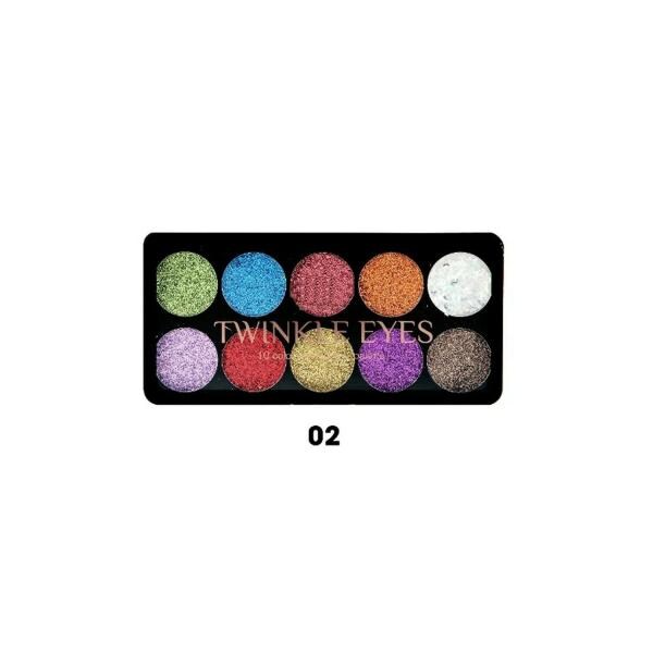 HUDA GIRL BEAUTY 10 Color Glitter Eyeshadow Palette For Women and Girl , 25g JioMart