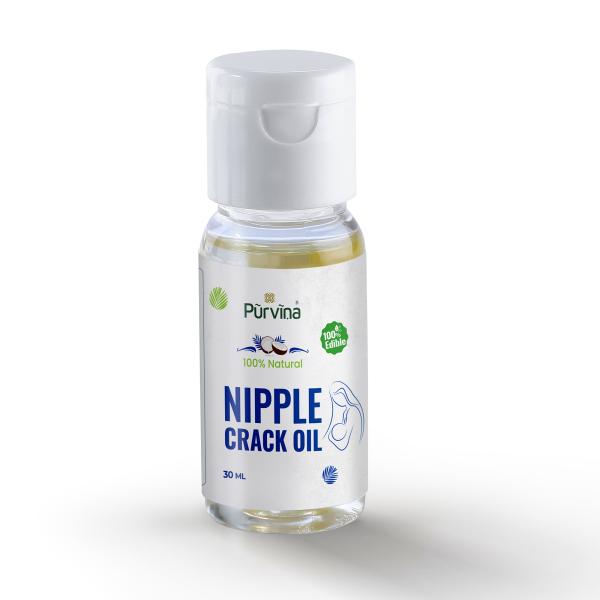 Purvina Natural Nipple Crack Oil For Breastfeeding Mothers 30 Ml
