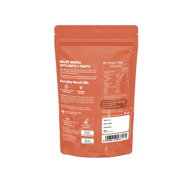 Yummy Valley Millet Muesli Mix With Nuts & Fruits Healthy & All