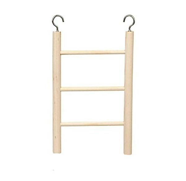 Sage Square Wood Ladder For Birds Climbing Cage Hanging Ladder Toy To