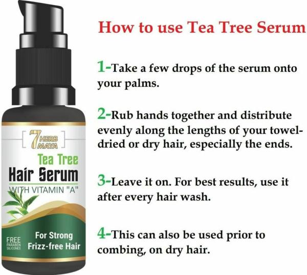 7Herbmaya Hair Serum Tea Tree for Healthy and Shiny Hair Men and Women 30  ml - JioMart