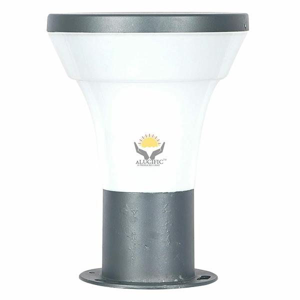 ALUCIFIC Gate Light White Fog Lighting Pole Mount Lamps for Entrance Bright Gate Lights, Water