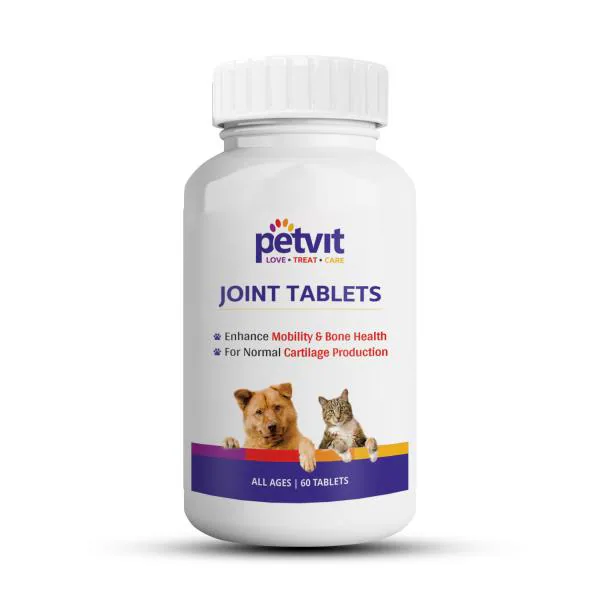 Petvit JointCartilage Supplement with Glucosamine, Chondroitin, MSM, Collagen & Hyaluronic Acid