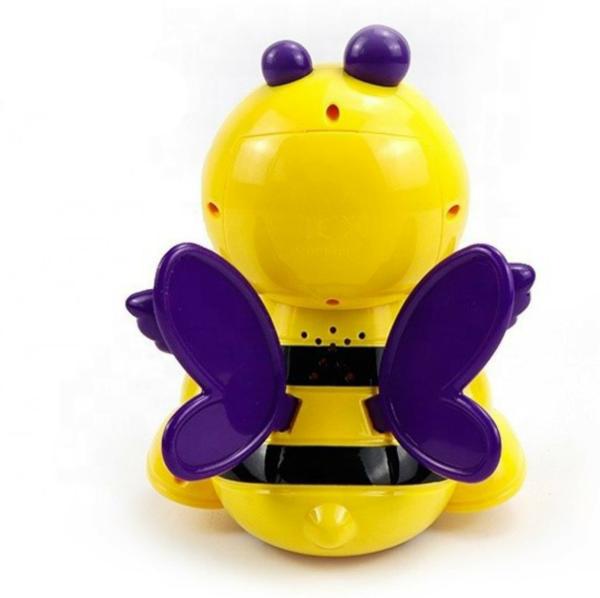 Sanjary Multicolor Plastic Dancing Happy Bee Toy With Led Light Musical Sound 3 Plus Years