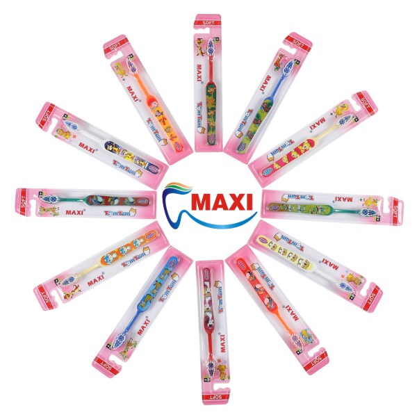 MAXI TomTom Junior Toothbrush (Pack of 12) JioMart