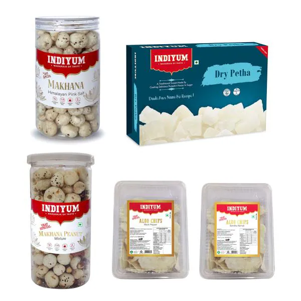 Indiyum Vrat Namkeen Snacks Himalayan Pink Salt 90g Makhana Peanut