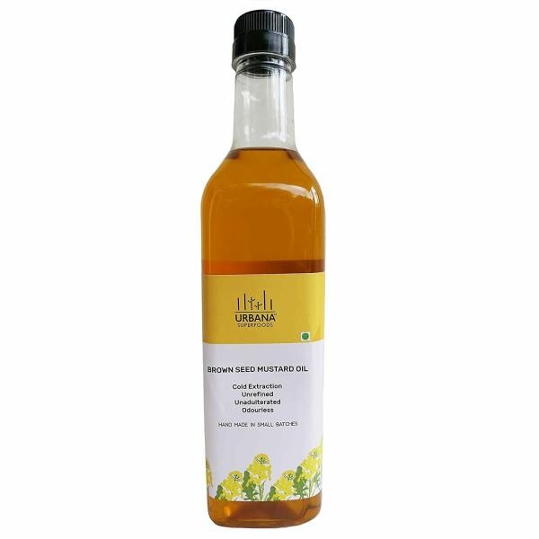 Urbana Superfoods Cold Pressed Additive Free Odourless Mustard Oil 1