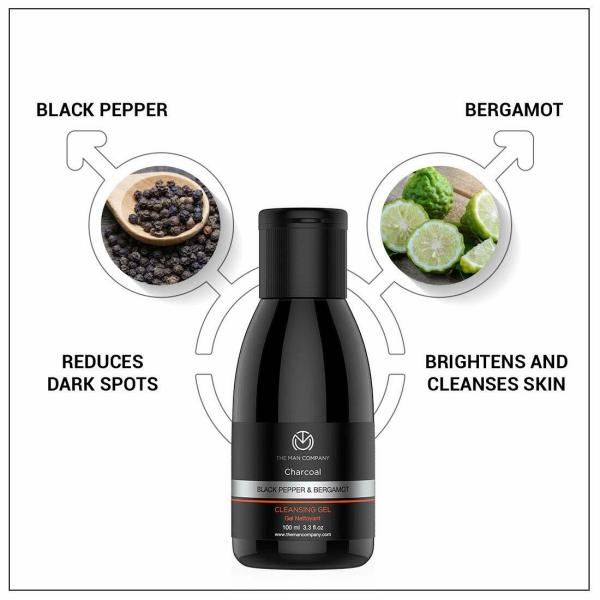 The Man Company Charcoal Face Care Combo Pack Face Wash and Cleansing