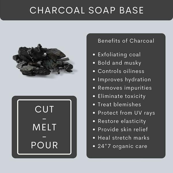 VEDANUM Charcoal Exfoliating Soap Base JioMart