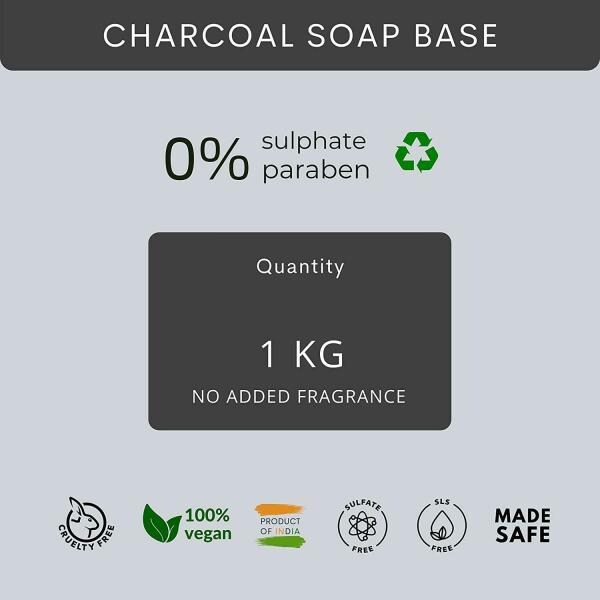VEDANUM Charcoal Exfoliating Soap Base JioMart