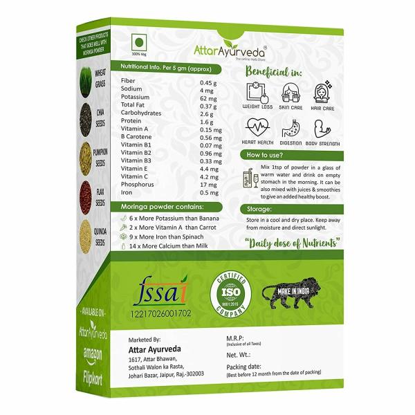 Attar Ayurveda Moringa Powder 200 g JioMart