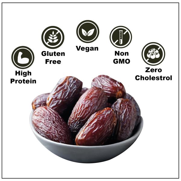 Wonderland Foods Medjool Dates 400g Jar Healthy & Nutritious Soft