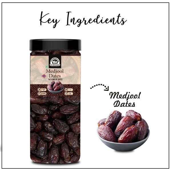 Wonderland Foods Medjool Dates 400g Jar Healthy & Nutritious Soft