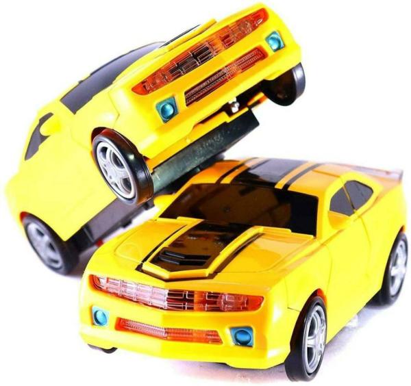 MORAVLA Robot Car Changeable Toy with Light and Sound Effects Musical