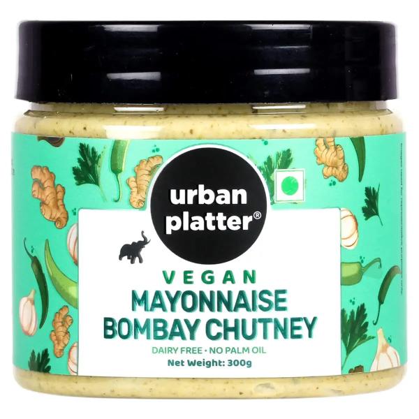Urban Platter Vegan Bombay Chutney Mayo, 300g [Dairyfree Mayonnaise