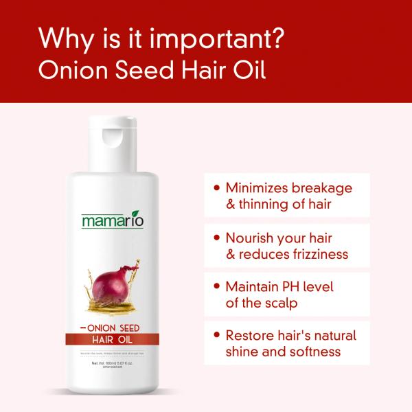 Mamario Kalonji & Onion Hair Oil Anti Hair Fall or Hair Growth Oil Hair