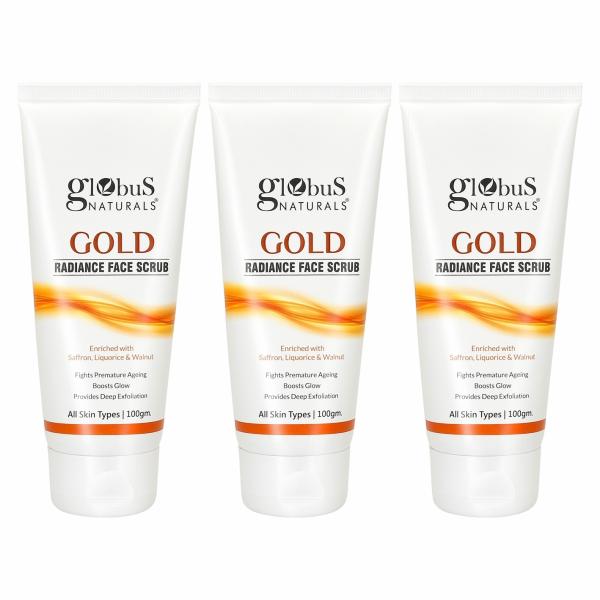 Gold face scrub pack of 3 JioMart
