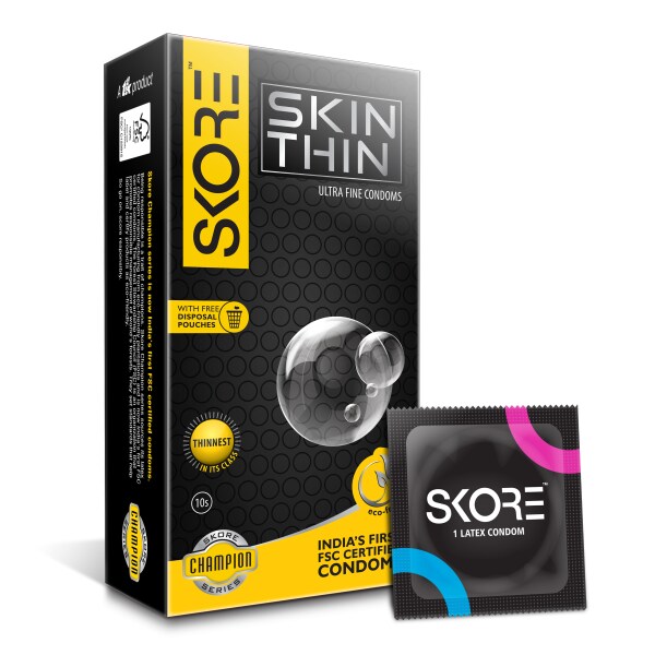 Skore Skinthin Condom 10 pieces Pack of 2 JioMart