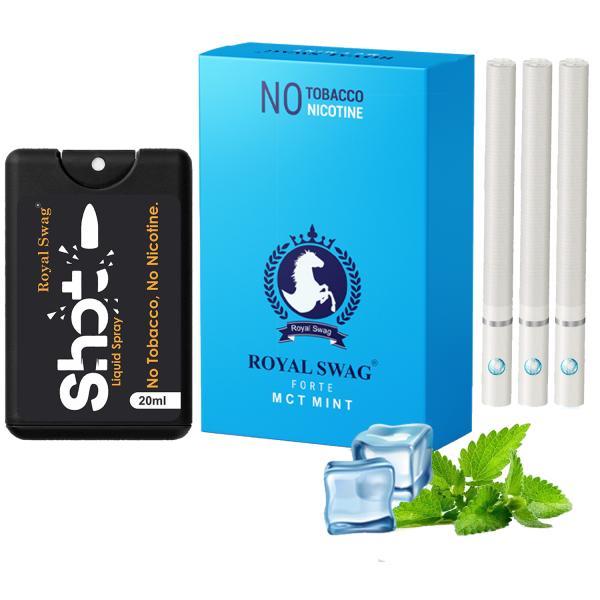 ROYAL SWAG Ayurvedic & Herbal Cigarette, Mint Flavour Smoke Tobacco