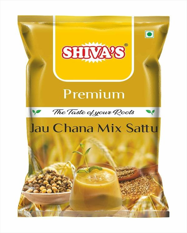 SHIVA'S PREMIUM JAU CHANA MIX SATTU HEALTHY DRINK ROASTED BARLEY