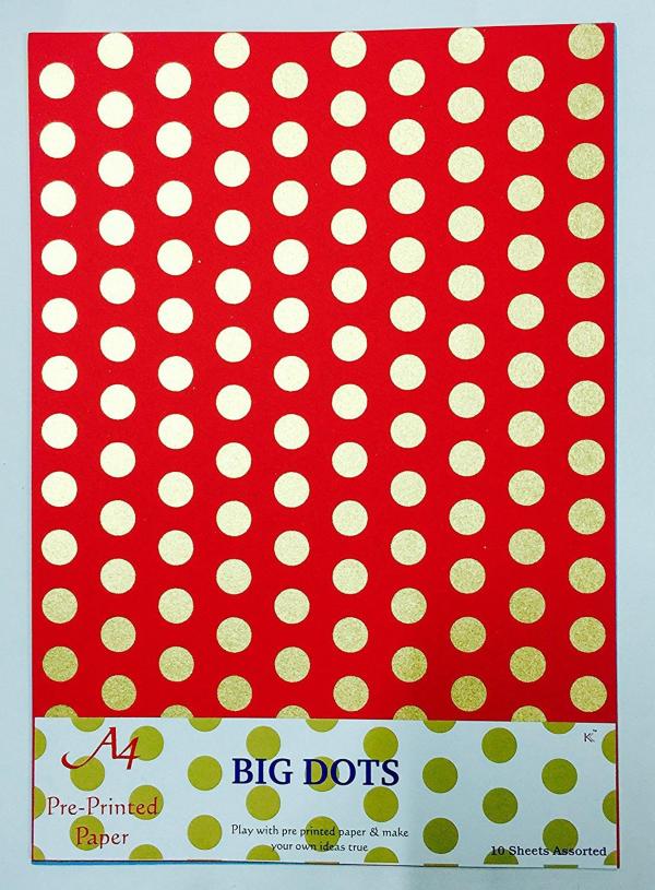 Abaj Paper A4 Size Craft Paper Sheets With Single Side Decorative