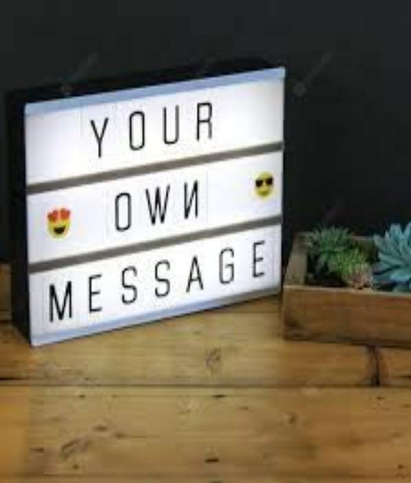X4Cart A4 DIY Cinema Light Box With 85 Letters Numbers Message JioMart