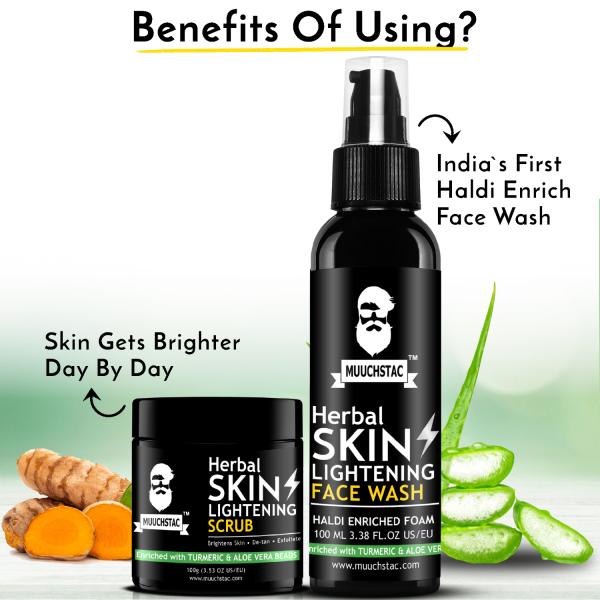Muuchstac Skin Lightening Skin Care Combo Kit Enriched with Turmeric