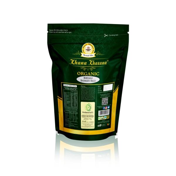Khana Khazana Organic Biryani Basmati Rice, Extra long Grain 1Kg JioMart