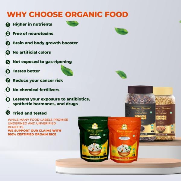 Khana Khazana Organic Biryani Basmati Rice, Extra long Grain 1Kg JioMart