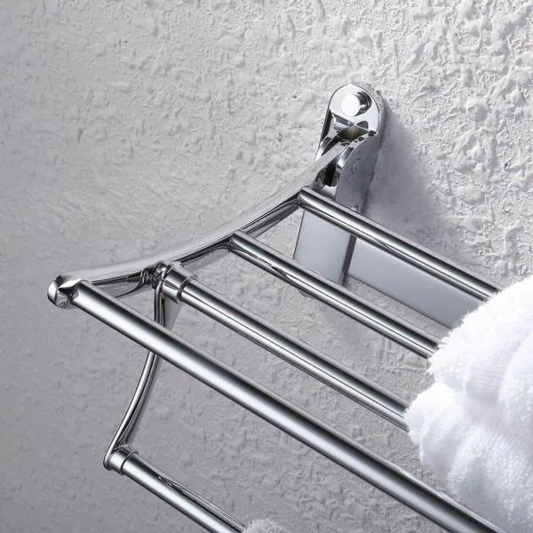 Vintage Solid Brass Swing Out Towel Bar Towel Racks For