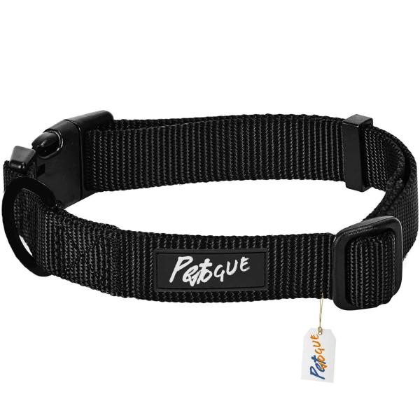 Petvogue Dog Collar, Black Color Soft Buckle, Black JioMart