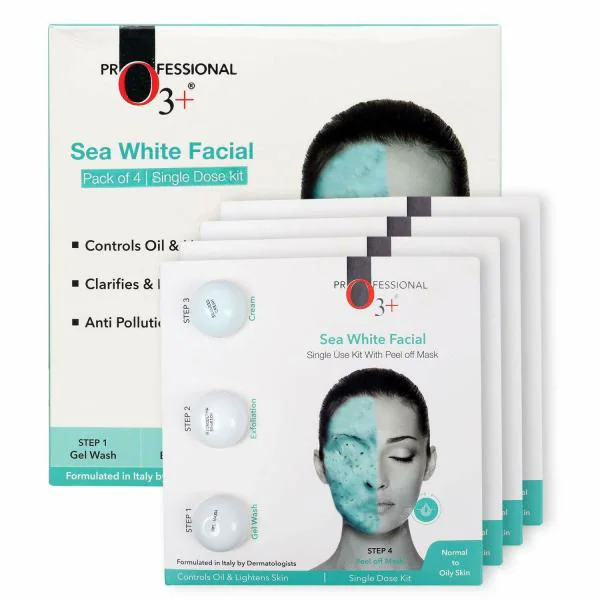 O3+ Sea White Facial Kit Pack of 4 JioMart