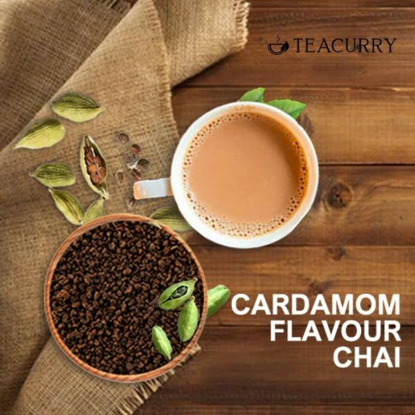 TEACURRY Cardamom Chai (100 gms) Elachi Tea for Immunity, Blood