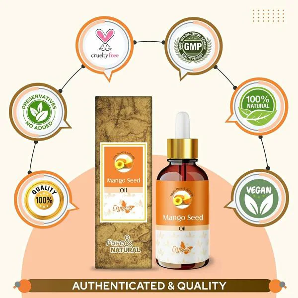 Crysalis Mango Seed (Mangifera Indica) 100 Pure & Natural Undiluted