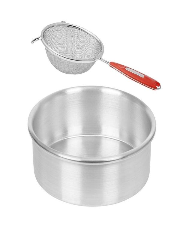 Wofier Aluminium Round Shape Cake Mould With Stainless Steel Soup Flour