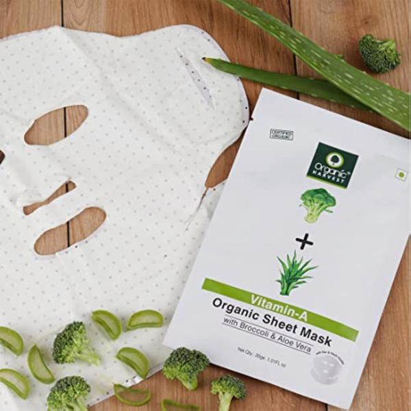Organic Harvest Vitamin A Face Sheet Mask 20 g JioMart